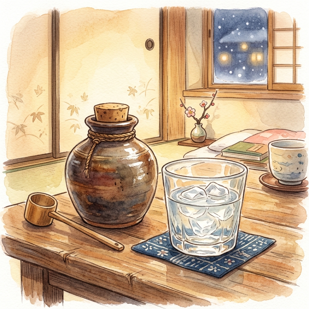 焼酎のイラスト